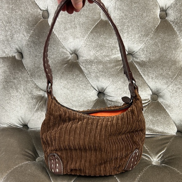 Nine West Y2K attached wallet corduroy mini shoulder bag - Picture 1 of 7